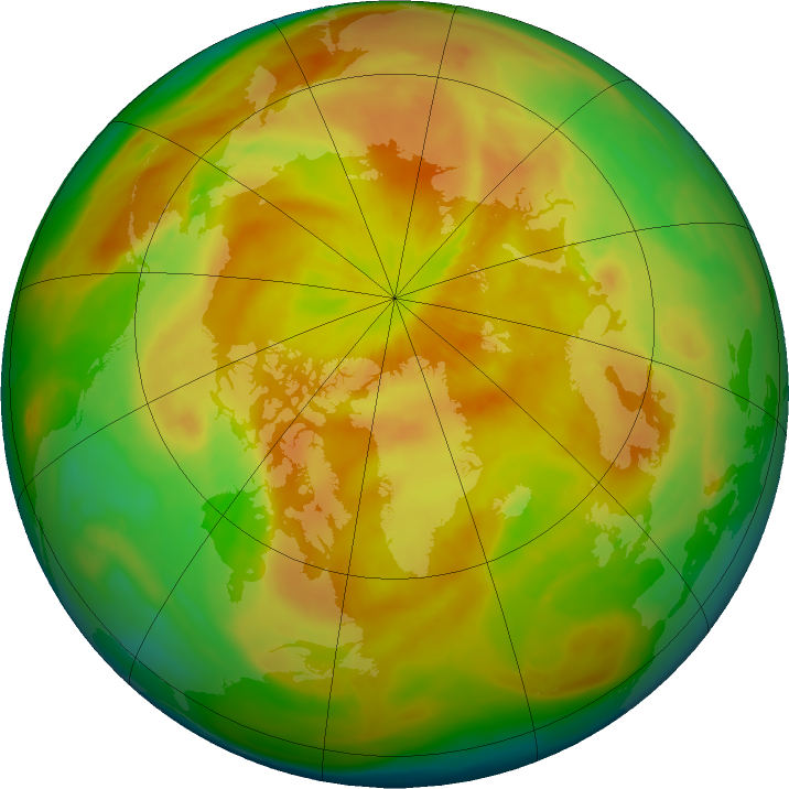 Arctic ozone map for 19 April 2016